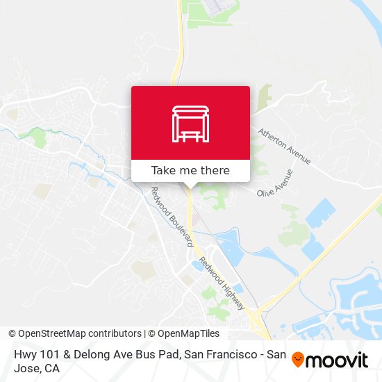 Mapa de Hwy 101 & Delong Ave Bus Pad
