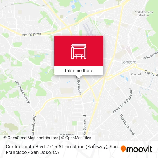 Contra Costa Blvd #715 At Firestone (Safeway) map