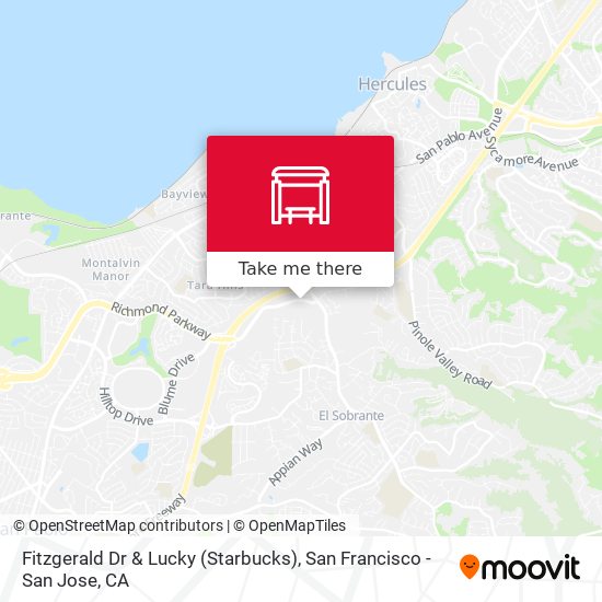 Fitzgerald Dr & Lucky (Starbucks) map