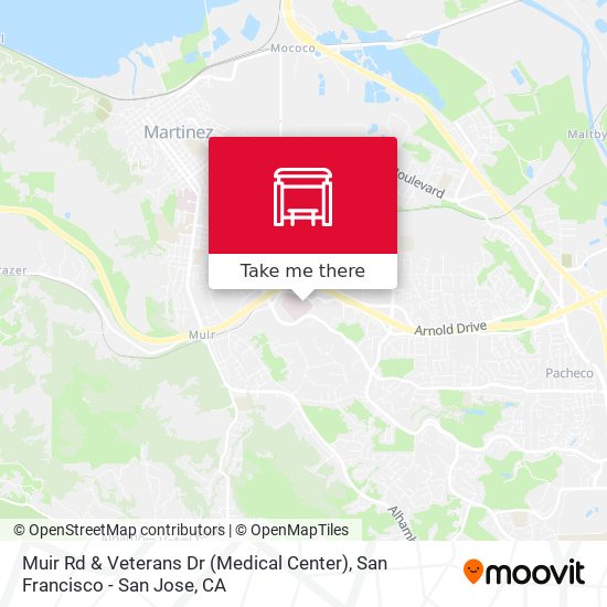 Muir Rd & Veterans Dr (Medical Center) map