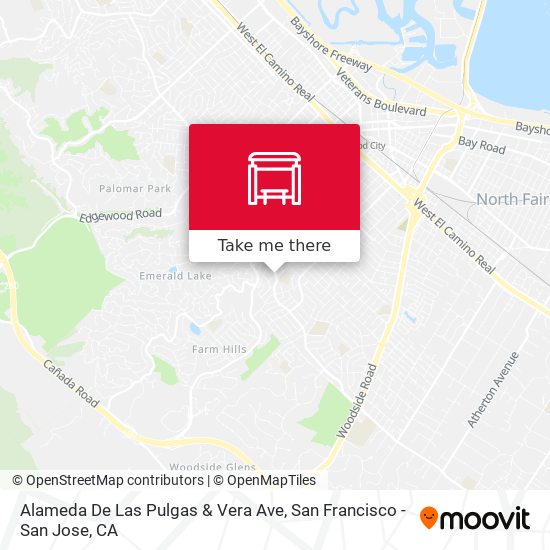 Mapa de Alameda De Las Pulgas & Vera Ave