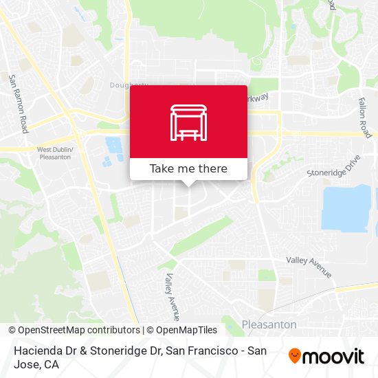 Hacienda Dr & Stoneridge Dr map