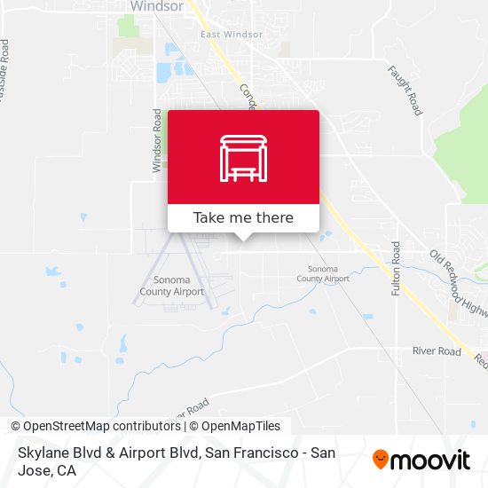 Skylane Blvd & Airport Blvd map