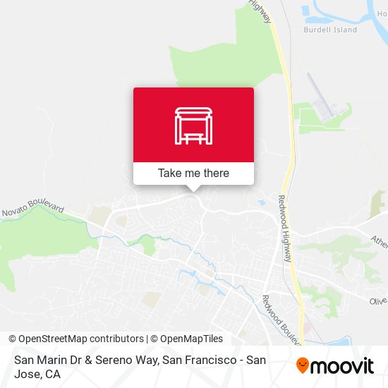 San Marin Dr & Sereno Way map