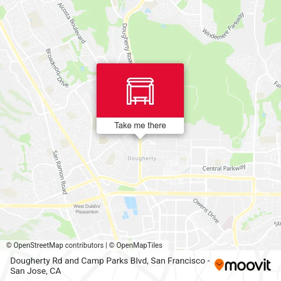 Mapa de Dougherty Rd and Camp Parks Blvd