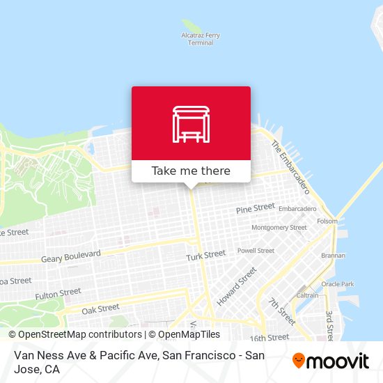 Mapa de Van Ness Ave & Pacific Ave