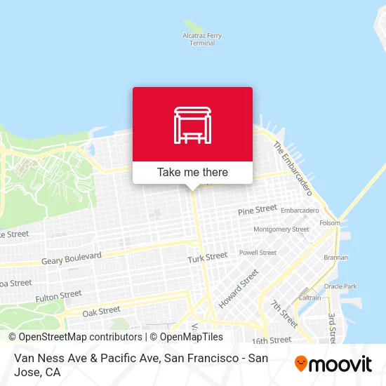 Van Ness Ave & Pacific Ave map