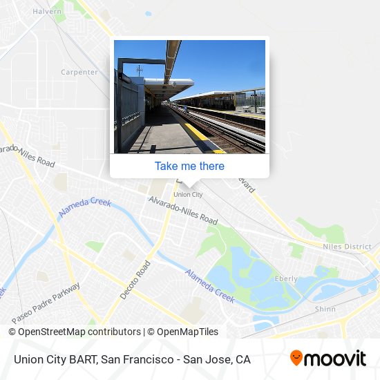 Union City BART map