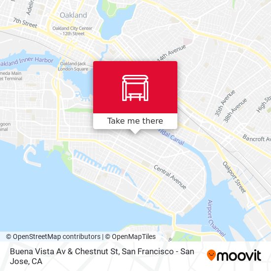 Buena Vista Av & Chestnut St map