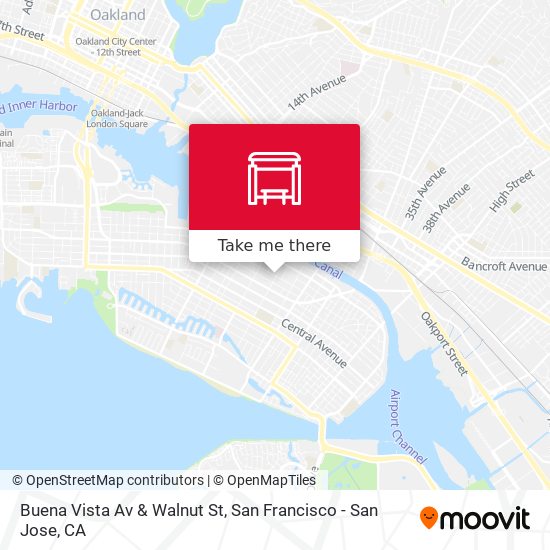 Buena Vista Av & Walnut St map