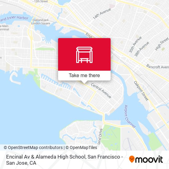 Encinal Av & Alameda High School map