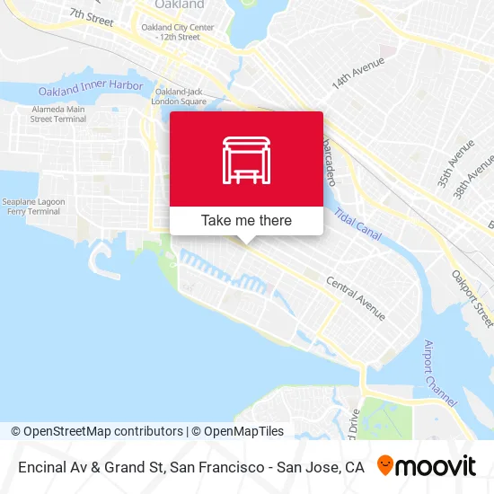 Encinal Av & Grand St map