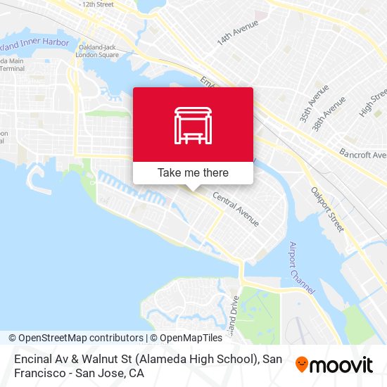 Encinal Av & Walnut St (Alameda High School) map