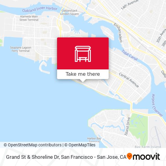 Grand St & Shoreline Dr map