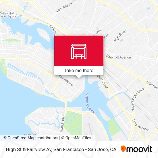High St & Fairview Av map