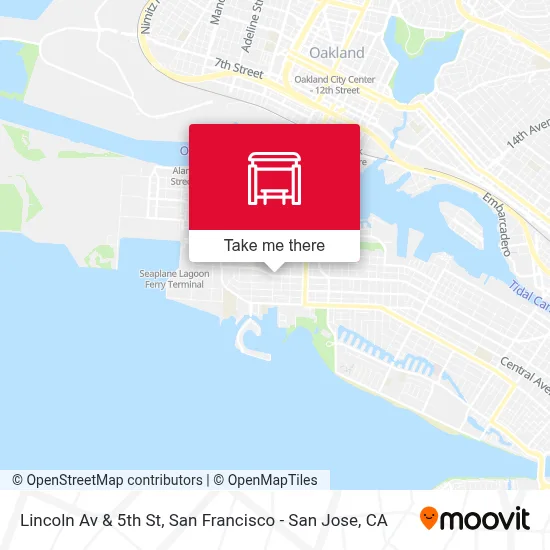 Lincoln Av & 5th St map