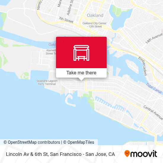 Lincoln Av & 6th St map