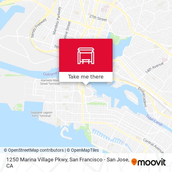 Mapa de 1250 Marina Village Pkwy