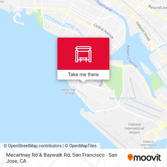 Mecartney Rd & Baywalk Rd map
