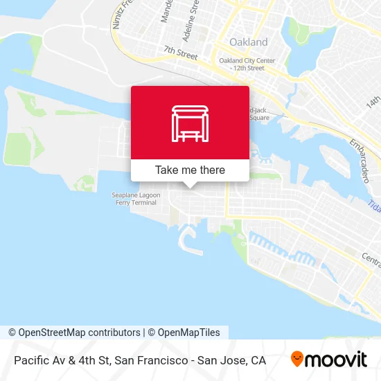 Pacific Av & 4th St map