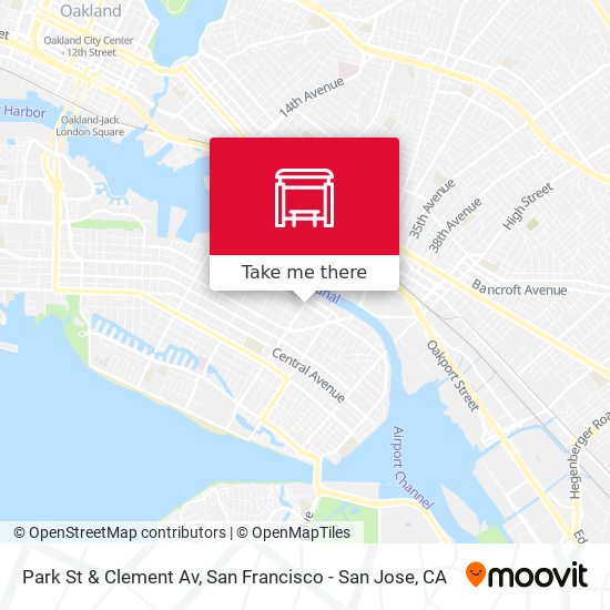 Park St & Clement Av map