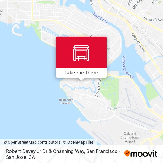 Mapa de Robert Davey Jr Dr & Channing Way