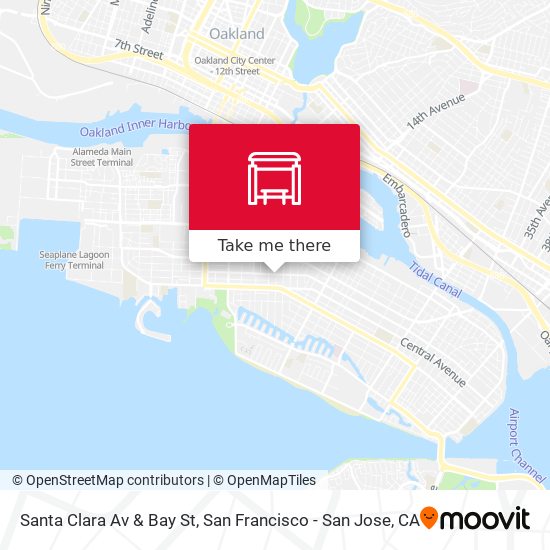 Mapa de Santa Clara Av & Bay St