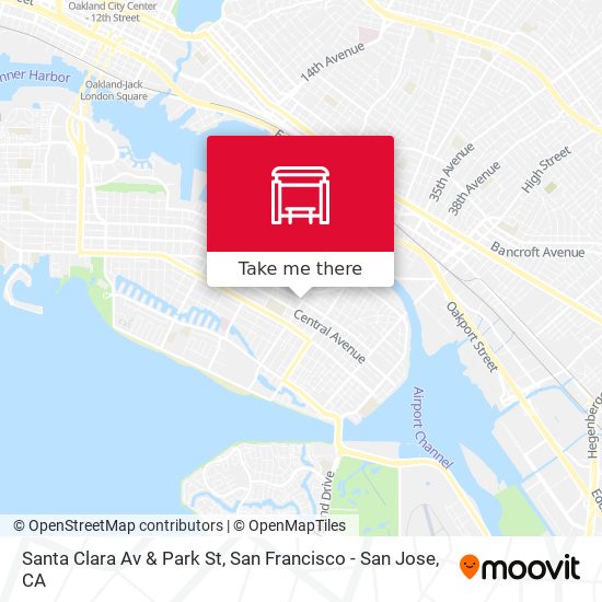 Mapa de Santa Clara Av & Park St