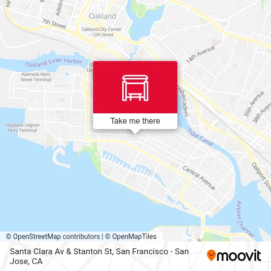 Santa Clara Av & Stanton St map
