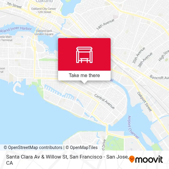 Santa Clara Av & Willow St map