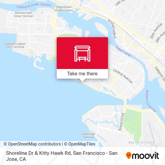 Shoreline Dr & Kitty Hawk Rd map