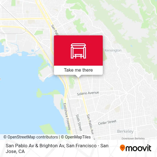 San Pablo Av & Brighton Av map