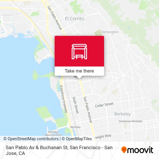 San Pablo Av & Buchanan St map