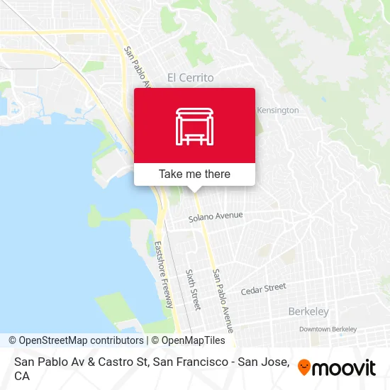 San Pablo Av & Castro St map