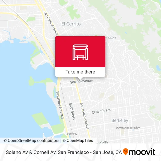 Solano Av & Cornell Av map