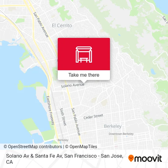 Solano Av & Santa Fe Av map