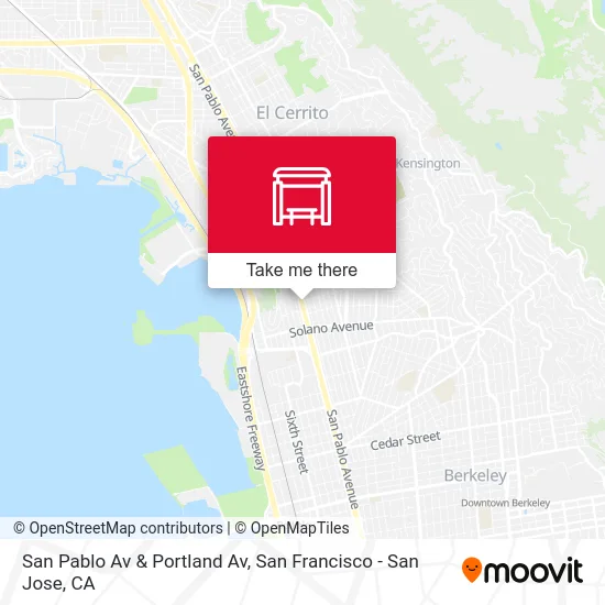 San Pablo Av & Portland Av map