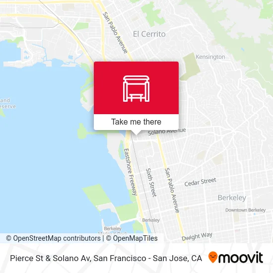 Pierce St & Solano Av map