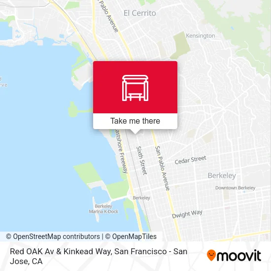 Red OAK Av & Kinkead Way map