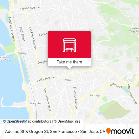 Mapa de Adeline St & Oregon St