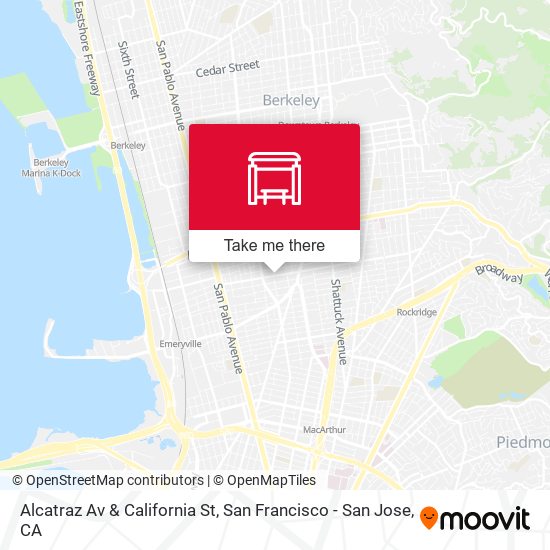 Alcatraz Av & California St map