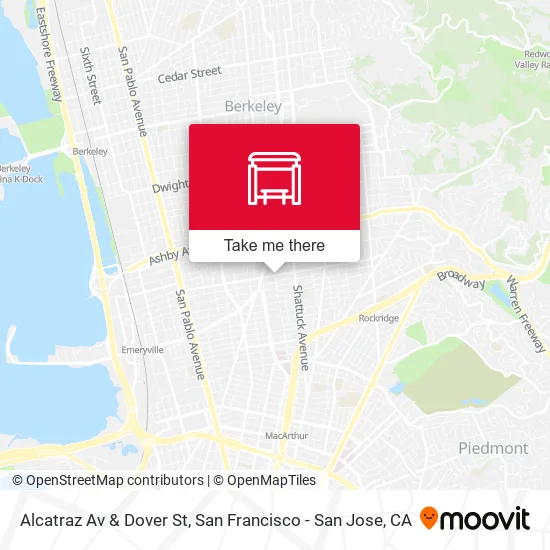 Mapa de Alcatraz Av & Dover St
