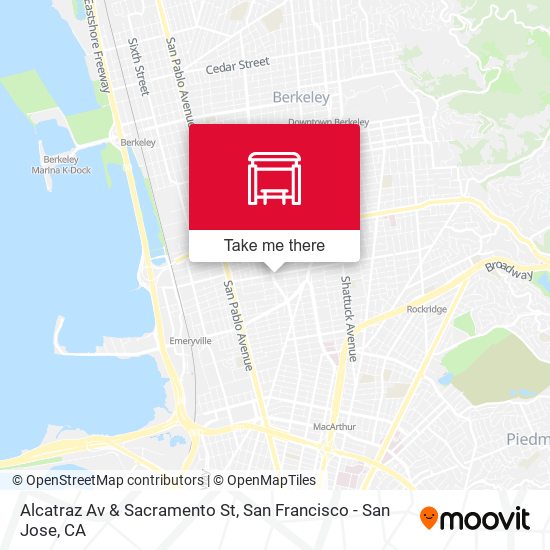 Alcatraz Av & Sacramento St map