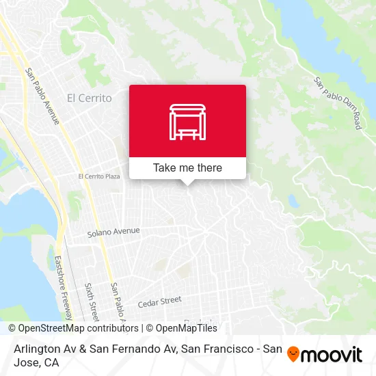 Arlington Av & San Fernando Av map