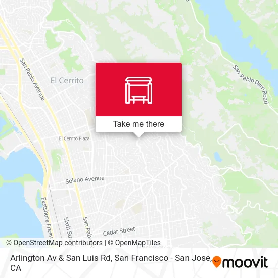 Arlington Av & San Luis Rd map