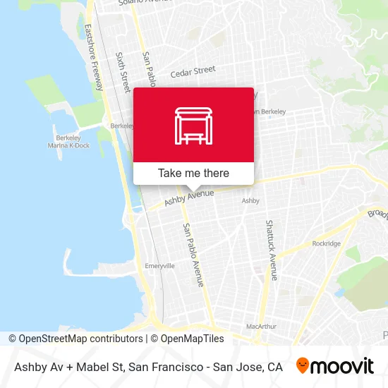 Ashby Av + Mabel St map