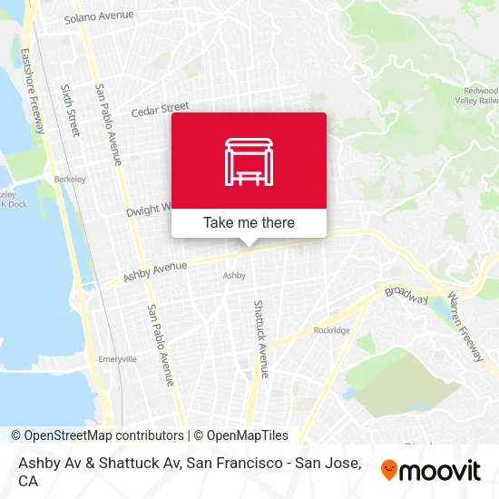 Mapa de Ashby Av & Shattuck Av