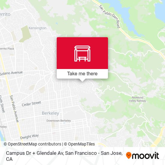 Campus Dr + Glendale Av map
