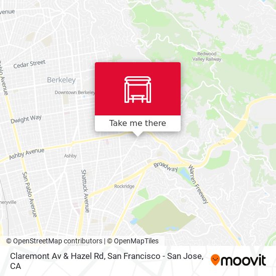 Claremont Av & Hazel Rd map