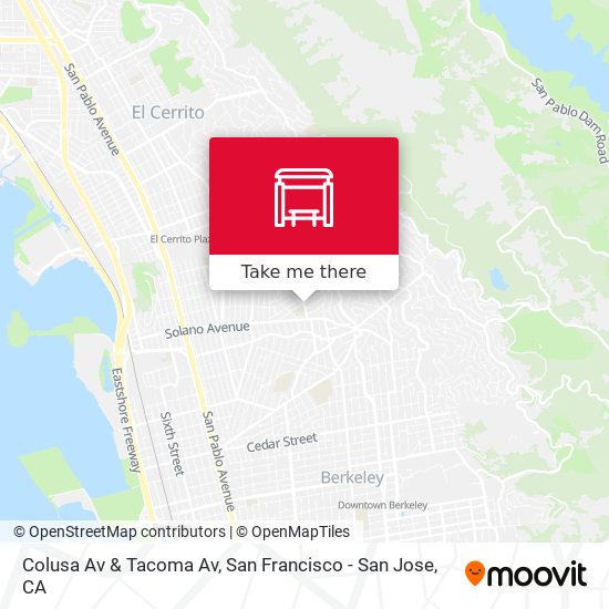 Mapa de Colusa Av & Tacoma Av